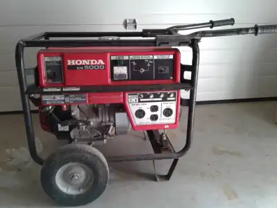 Honda EM5000 generator. Machine was recently serviced. The generator has been used for home backup p...