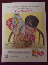 1958 Post Toasties Original Ad