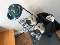 Men’s right hand Callaway / Ping golf clubs and bag