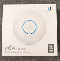 Unifi UAP-AC-LITE WIFI AP Retail Box, POE Injector, mount