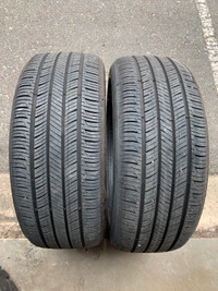 Pair of 215/45/18 89V M+S Hankook Kinergy GT with 80% tread