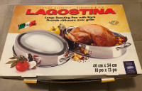 Lagostina Large Roasting Pan with Rack