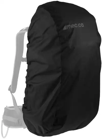 Backpack rain cover in excellent condition, hardly used. Folds into a pouch. Comes with a cinch cord...