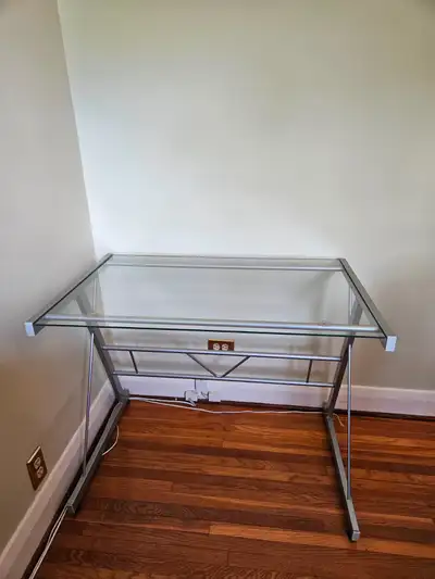 Glass and Metal Desk, View more