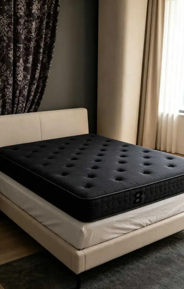 Brand New 8 inches Mattresses~Black Coloured in Beds & Mattresses in Delta/Surrey/Langley - Image 6