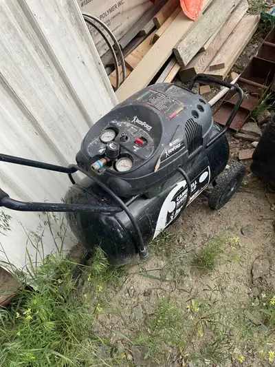 Compressor, motor no good but could use as a stove or something else $25