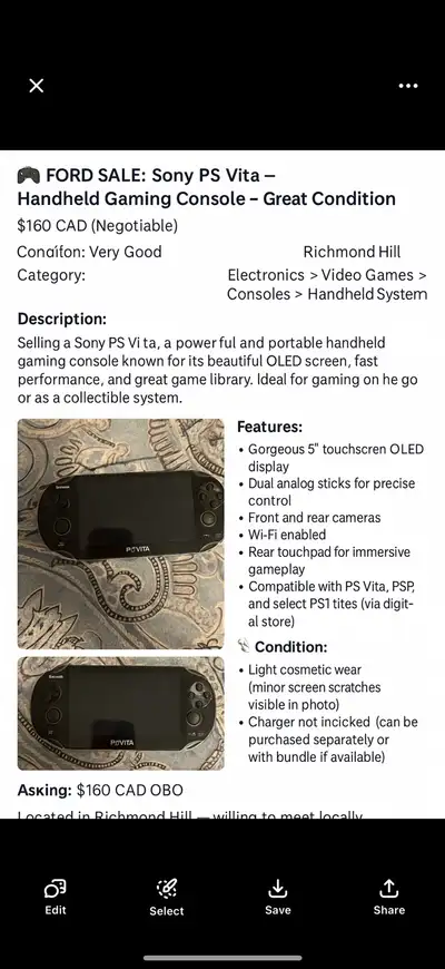 Selling PS vita, View more