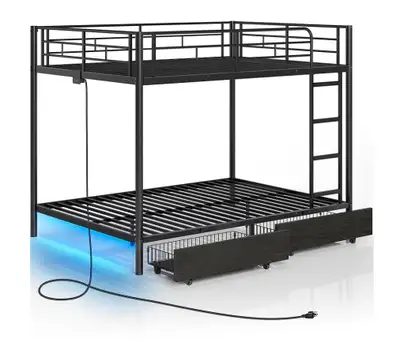 like New full Size Bunk bed barely used for 3 Months, View more
