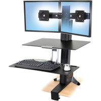 Sit/stand  desk Ergotron WorkFit-S Dual Monitor with Worksurface