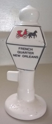 French Quarter New Orleans White Lamp Post Souvenir