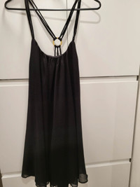 Short Black Strappy Cocktail Dress, ASOS Size 2/XS