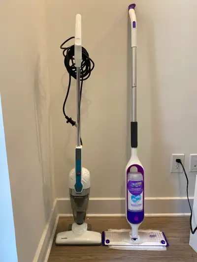 Selling a cleaning bundle in excellent working condition: * Eureka vacuum cleaner * Swiffer PowerMop...