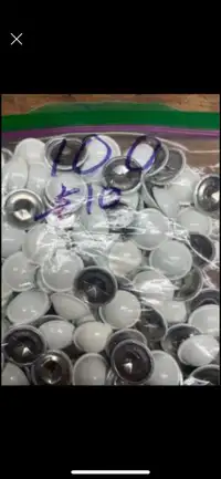 Aluminum dome cap washers 100 pieces. Retail more than $40
