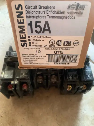 Siemens Breakers 15amp- 60amp, View more