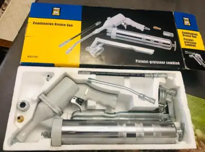 BRAND NEW POWER FIST COMBINATION GREASE GUN PISTOLET GRAISSEUR, View more