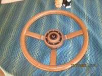 LEATHER WRAPPED JEEP STEERING WHEEL