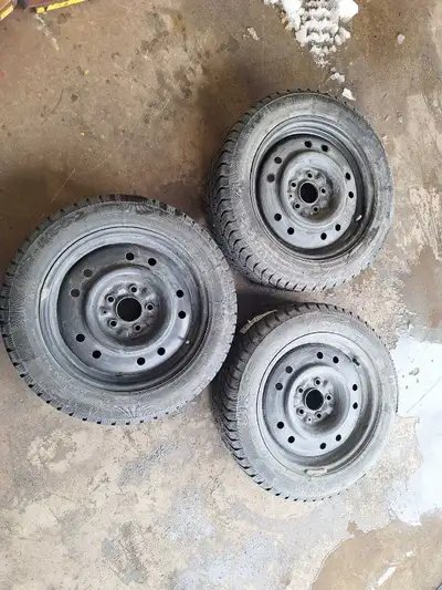 I am selling 3 Mirage Winter tires. Two are mounted for passenger side, one for drivers side. They a...
