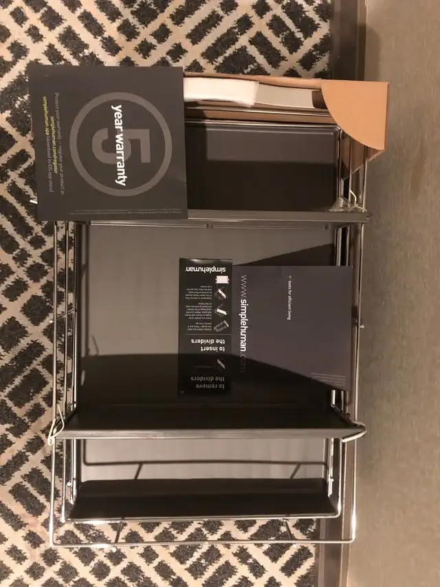 simplehuman 14 inch Pull-Out Kitchen Cabinet Organizer, Heavy-Ga559281051870187526