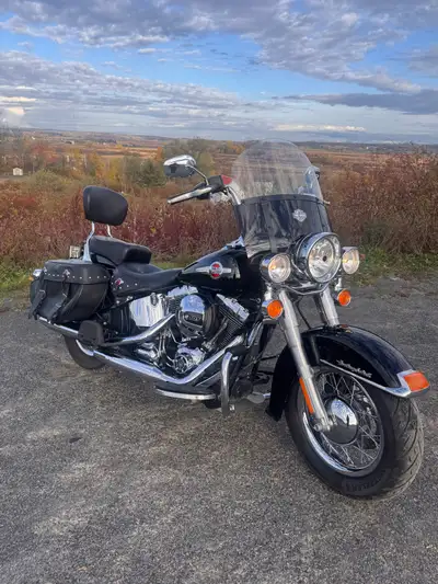 -SALE- Beautiful Black Harley Heritage Softtail Financing and warranty available Twin cam 103 engine...