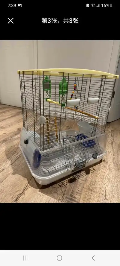 I am selling a variety of bird cages. The first is a Vision bird cage. It features a clear plastic b...