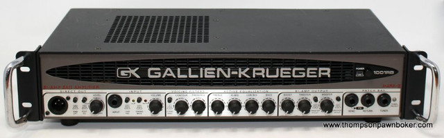 GALLIEN-KRUGER 1001RB BI-AMP BASS HEAD AMPLIFIER in Amps & Pedals in Hamilton