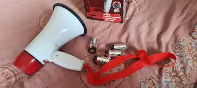 MEGA PHONE -NEW, NEVER USED, WITH 4 NEW BATTERIES -25.00, View more