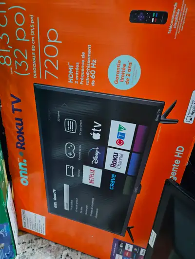 Tv Onn Roku 32 P Google Free chanels Canals gratuit