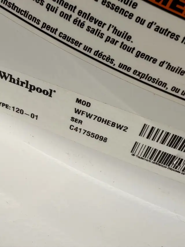 Whirlpool Duet Front Load Washer & Dryer Set 27” in Washers & Dryers in Mississauga / Peel Region - Image 8