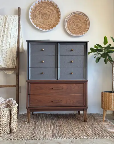 Refinished MCM Dresser, View more