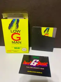Vintage NES Low G Man game for sale