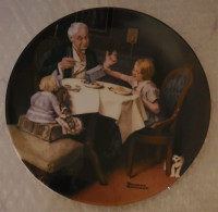 Norman Rockwell plate titled   The Gourmet 