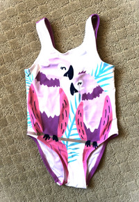 One Piece Swimsuit Parrots Appr. 2T, Shoulder To End 44-45 Cm