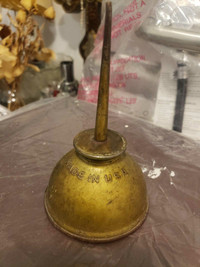 Vintage brass Eagle oil can