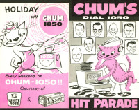 Buying CHUM HIT PARADE CHARTS from radio station 1050 CHUM