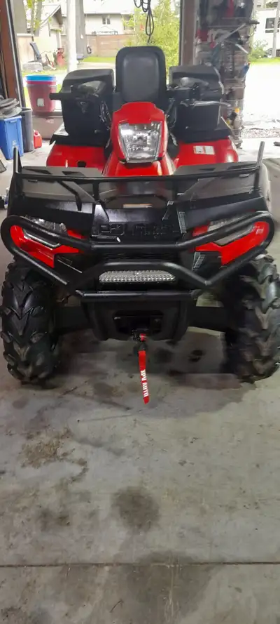 Low km Excellent condition 2013 Polaris sportsman 4x4 500 Ho. Has 2 upseat light bar push bumper ltp...
