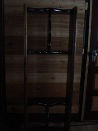 Wood Shelf and Mirror with Shelf.