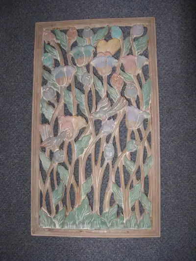 Carved Indonesian Wall Panel, View more