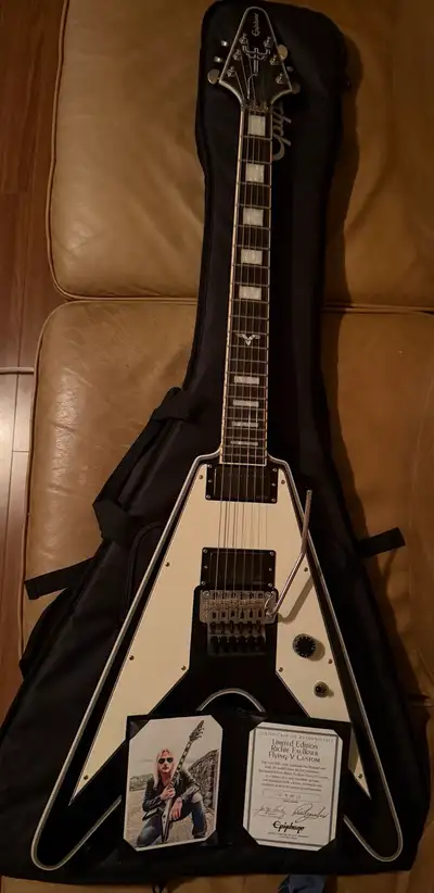 Richie Faulkner Epiphone Flying V - rare, View more