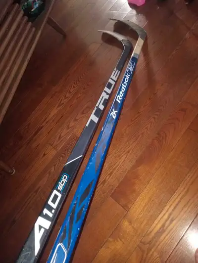 Used tapped ready to play True temper Reebok 2k (p.datsyuk) $40 each OBO Both for $70. OBO Make me a...