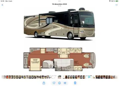 Je vends mon motorisé Fleetwood Discovery 2008 de classe A, un véritable chez-soi sur roues! Ce spac...
