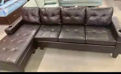 4 Seater Leather Sectional Sofa, View more