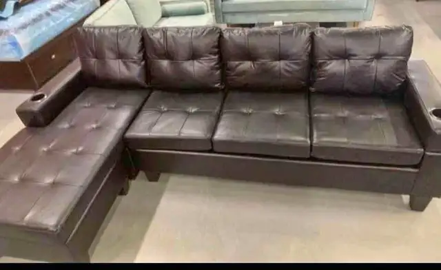 4 Seater Leather Sectional Sofa