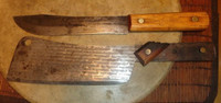 Looking for older butcher knives and cleavers