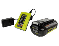 New! RYOBI OP40401 40V Lithium-ion 4.0Ah Battery + OP404 Charger
