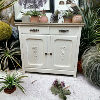 White Antique Sideboard 