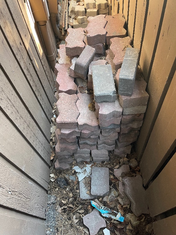 Free interlocking patio blocks Free Stuff Calgary Kijiji