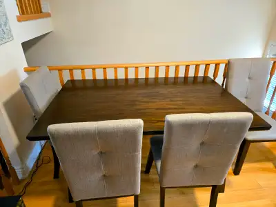 Dining Set with Table and 4 Chairs, View more