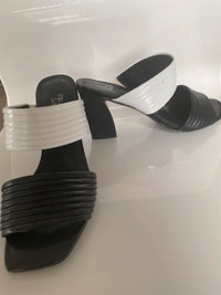 Franco Sarto Black & White Heels - 6M