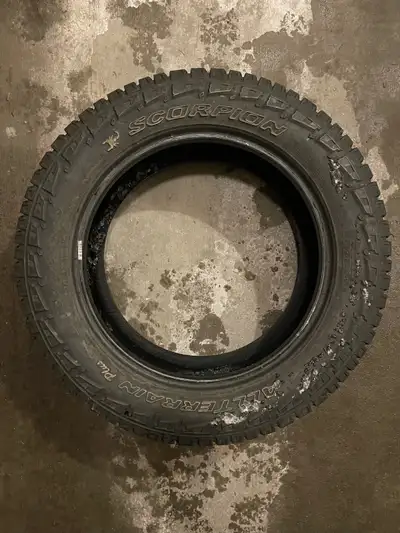 One of them is in very good condition, low kilometers deep tread, DOT code 0322 Other three are a li...