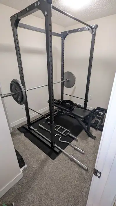 Northern Lights Home Gym - rack, weights, accessories, View more